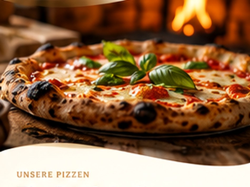 Frisch gebackene Pizza aus unserer Angebotsillustration