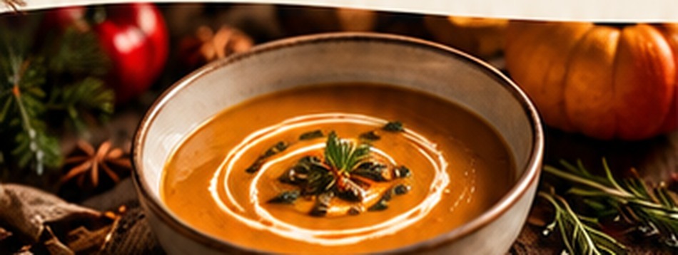 Cremige Hokkaido-Kürbissuppe, Serviervorschlag